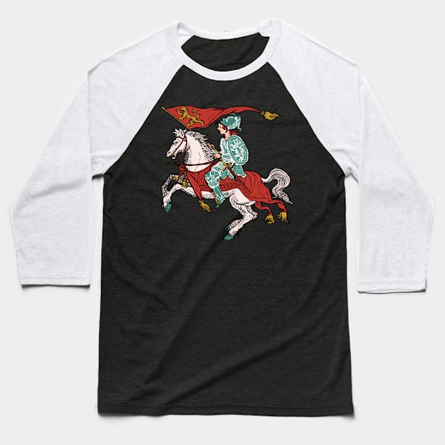 Lady Knight - Strong Female Character Baseball T-Shirt by ballhard